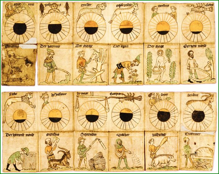 Résultat de recherche d'images pour "calendrier solaire egyptiens"